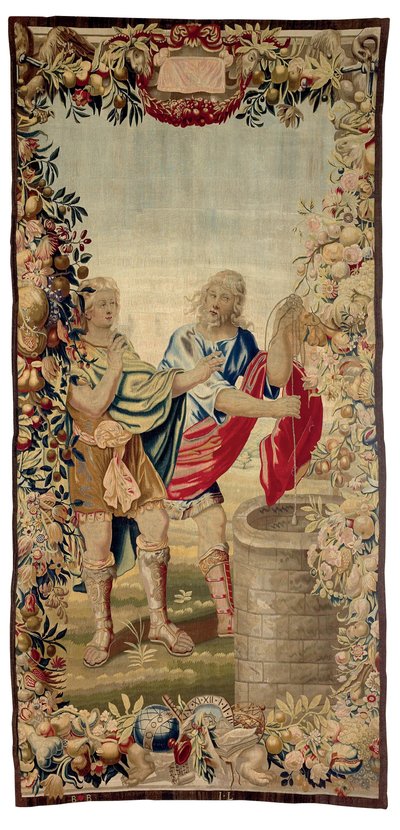 Architectuur als een Allegorie van Gerechtigheid en Genade door Jan Leyniers
